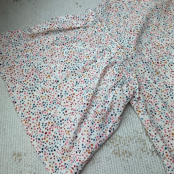 MOTHERHOOD MATERNITY White & Multicolor Blouse With Waist Tie | Size Medium - Picture 15 of 16